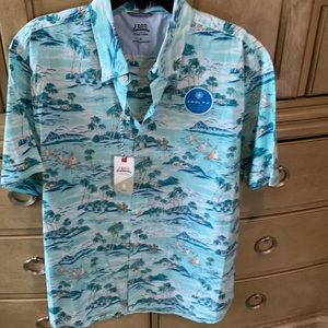 IZOD Saltwater Brand -Hawaii shirt Mens XL NWT